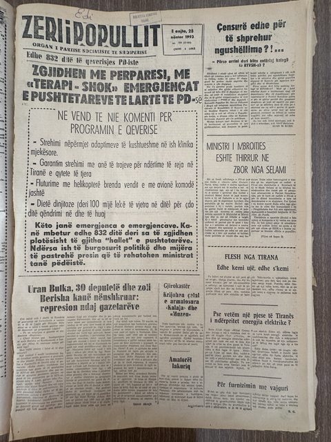 Zëri i Popullit 1993-11-25