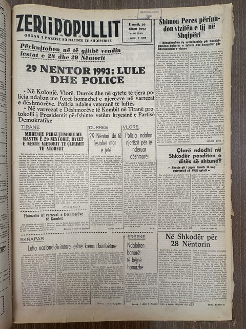 Zëri i Popullit 1993-11-30