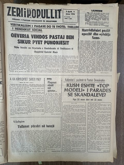 Zëri i Popullit 1994-01-09