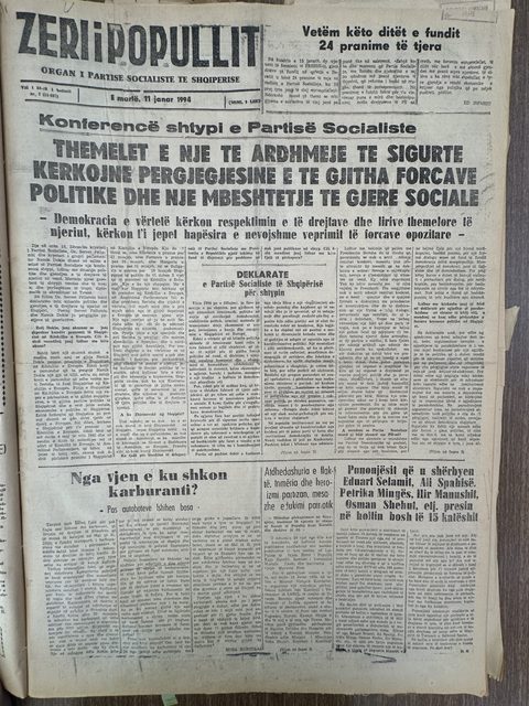 Zëri i Popullit 1994-01-11