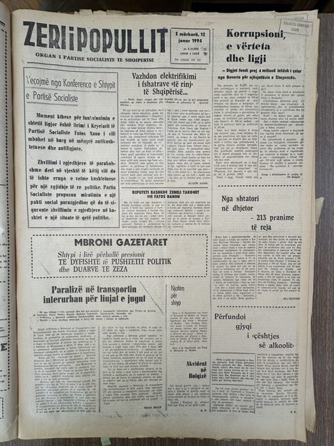 Zëri i Popullit 1994-01-12