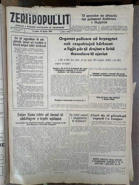 Zëri i Popullit 1994-01-13