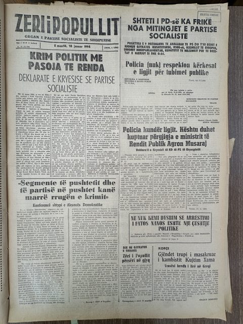 Zëri i Popullit 1994-01-18