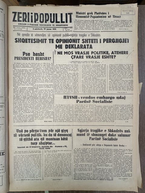 Zëri i Popullit 1994-01-19