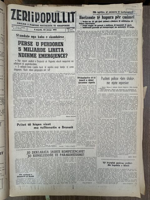 Zëri i Popullit 1994-01-25