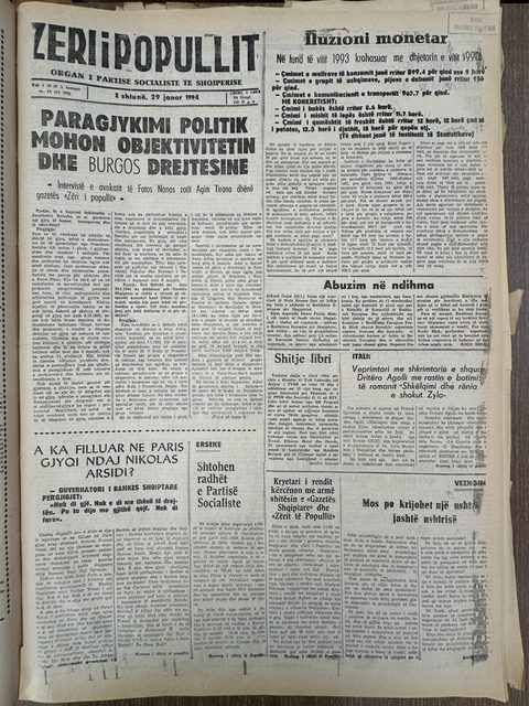 Zëri i Popullit 1994-01-29