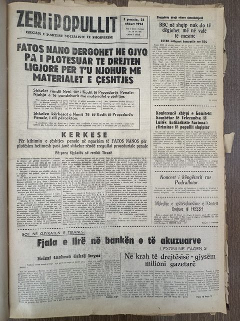 Zëri i Popullit 1994-02-25