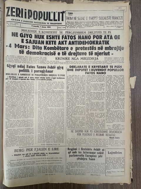 Zëri i Popullit 1994-03-01