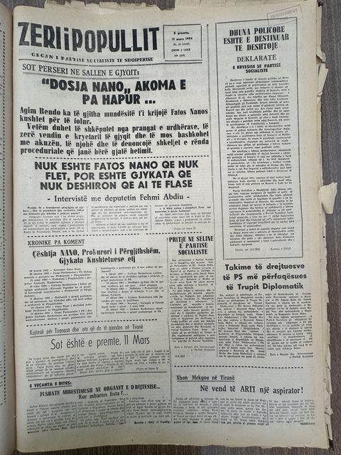 Zëri i Popullit 1994-03-11