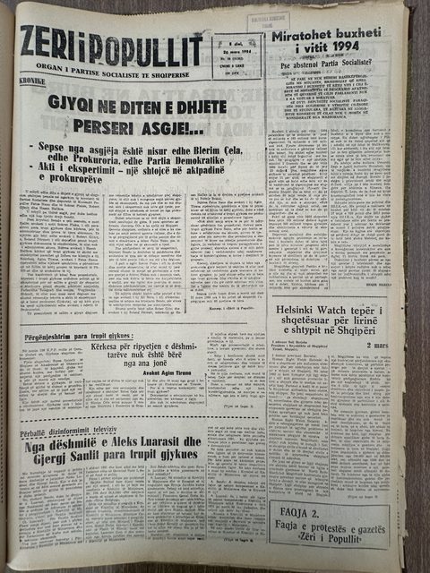 Zëri i Popullit 1994-03-20
