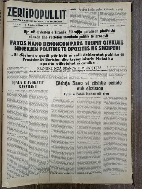 Zëri i Popullit 1994-03-31