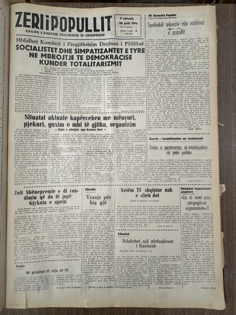 Zëri i Popullit 1994-04-30