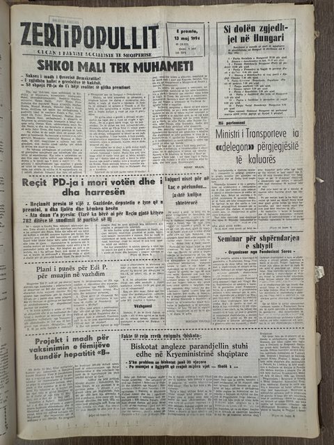 Zëri i Popullit 1994-05-13