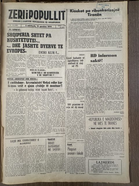 Zëri i Popullit 1994-06-15