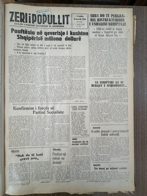 Zëri i Popullit 1994-07-21
