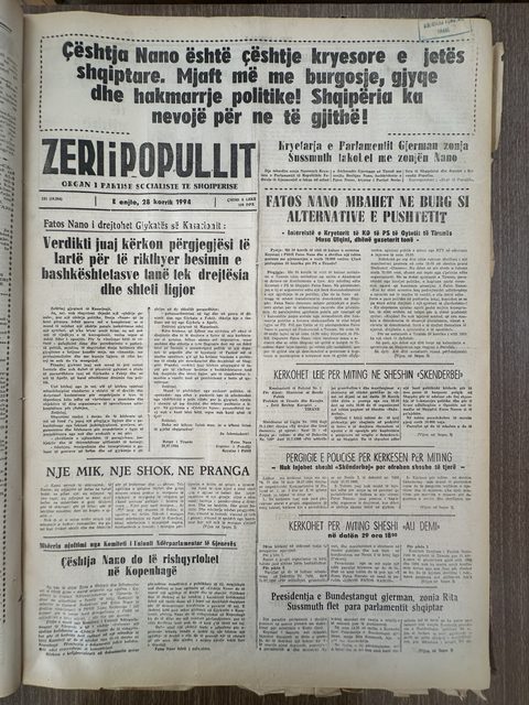 Zëri i Popullit 1994-07-28