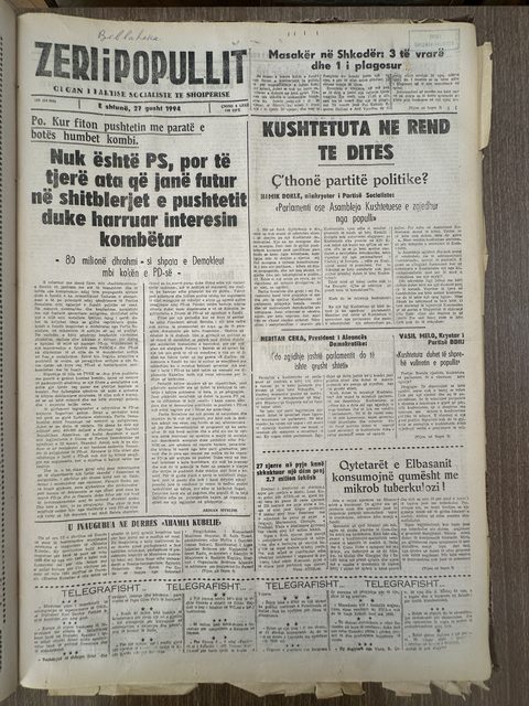Zëri i Popullit 1994-08-27