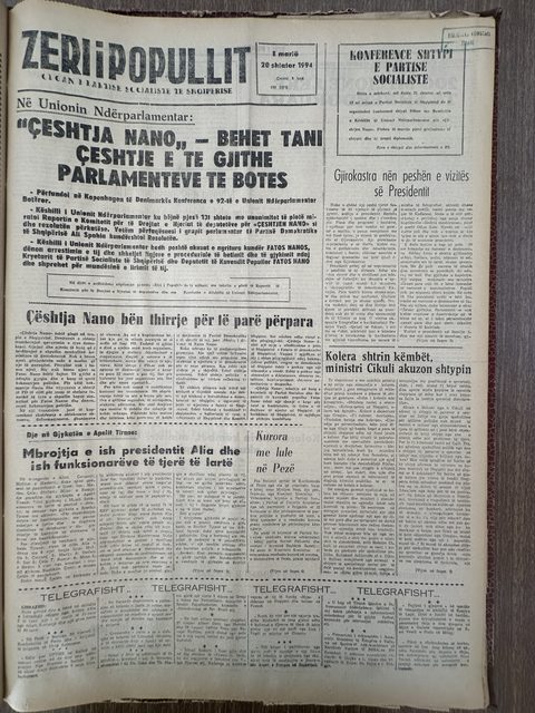 Zëri i Popullit 1994-09-20