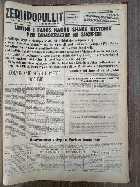 Zëri i Popullit 1994-09-22