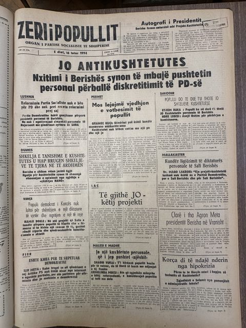 Zëri i Popullit 1994-10-16