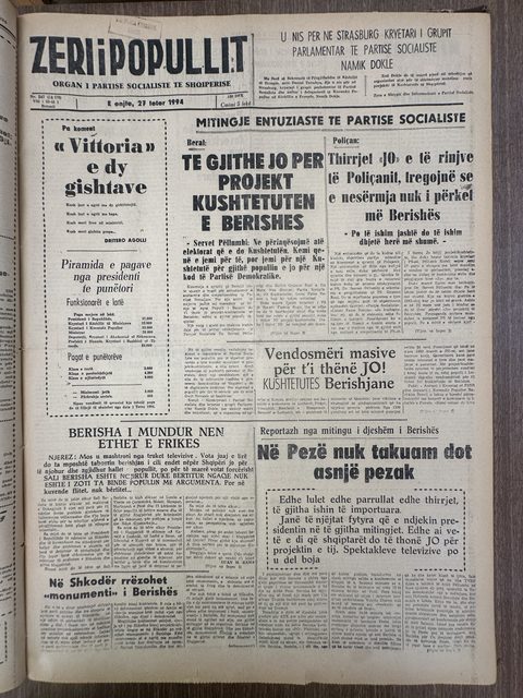 Zëri i Popullit 1994-10-27