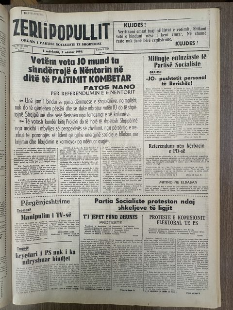 Zëri i Popullit 1994-11-02