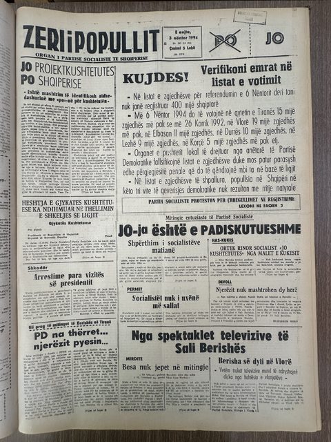 Zëri i Popullit 1994-11-03