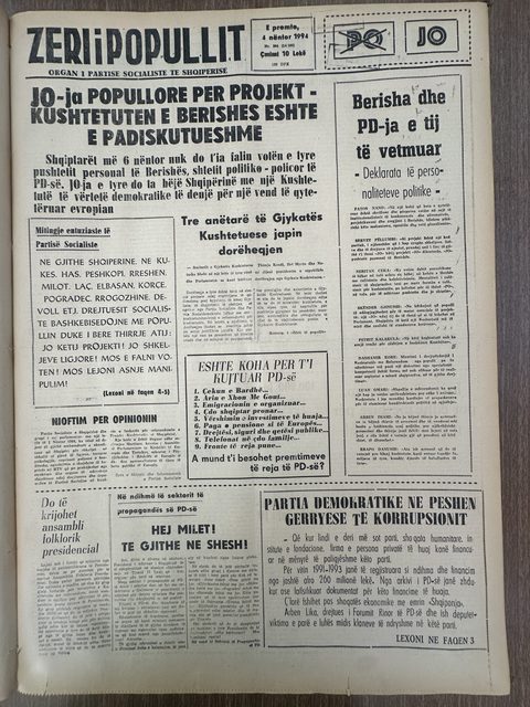 Zëri i Popullit 1994-11-04