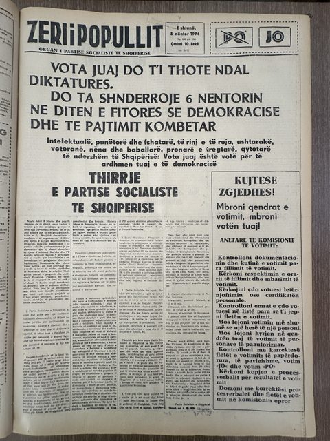 Zëri i Popullit 1994-11-05
