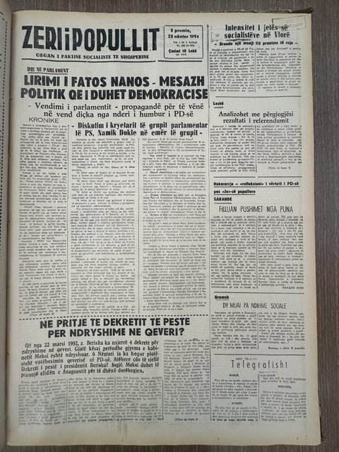 Zëri i Popullit 1994-11-25