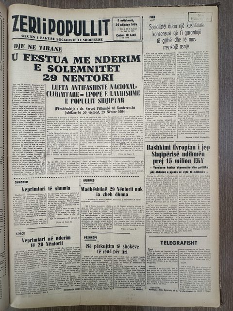 Zëri i Popullit 1994-11-30