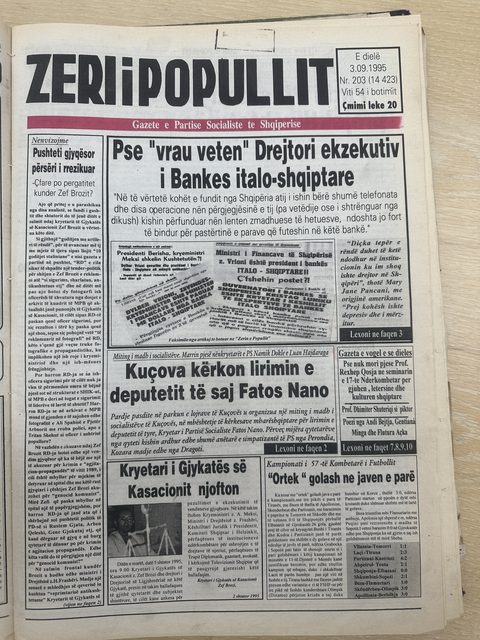 Zëri i Popullit 1995-09-03