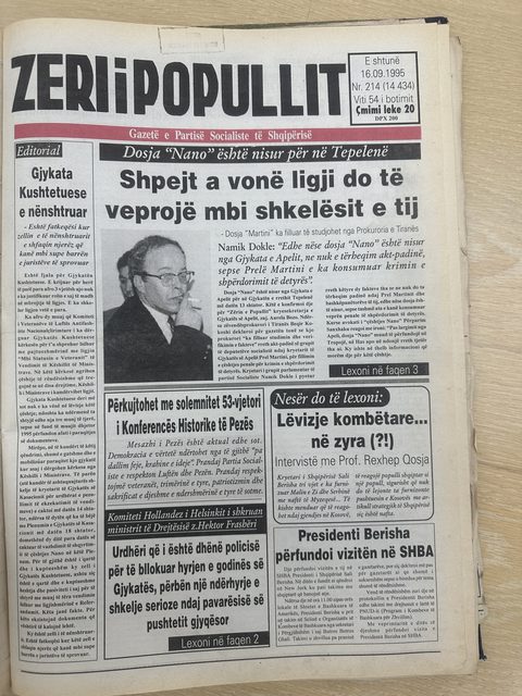 Zëri i Popullit 1995-09-16