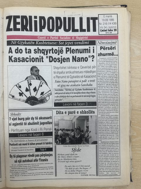 Zëri i Popullit 1995-09-19