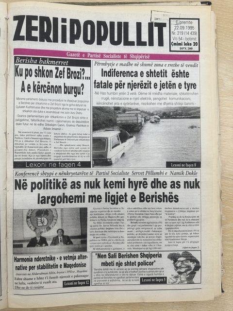 Zëri i Popullit 1995-09-22