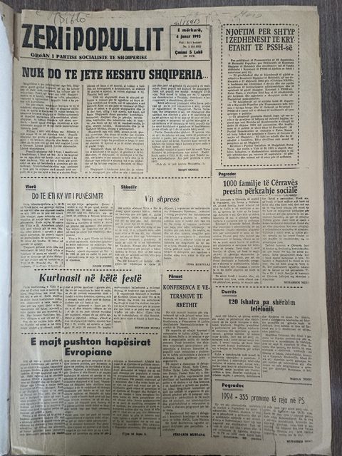 Zëri i Popullit 1995-01-04