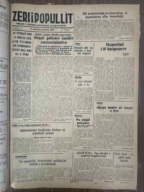 Zëri i Popullit 1995-01-18