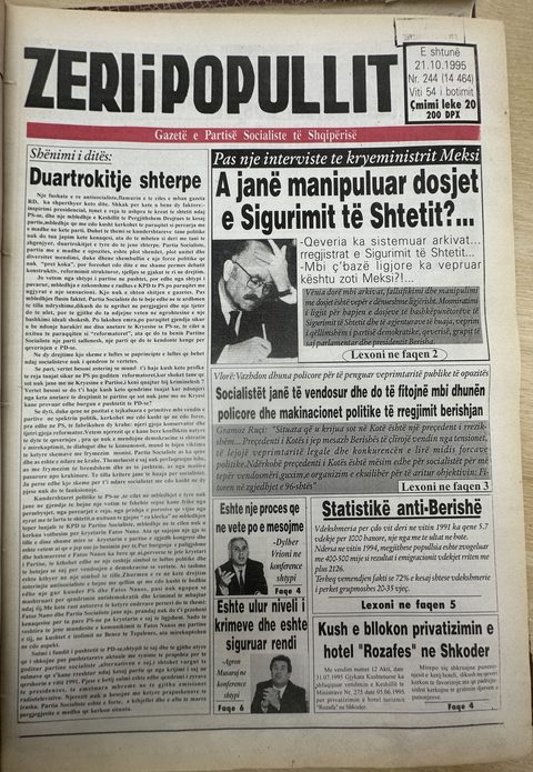 Zëri i Popullit 1995-10-21