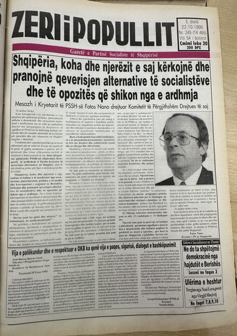 Zëri i Popullit 1995-10-22