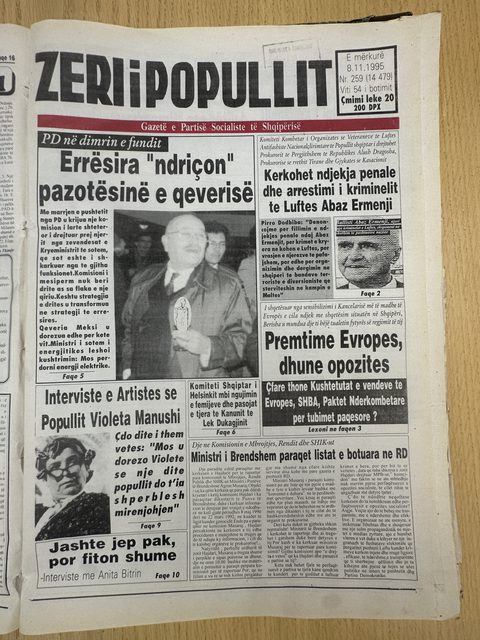 Zëri i Popullit 1995-11-08