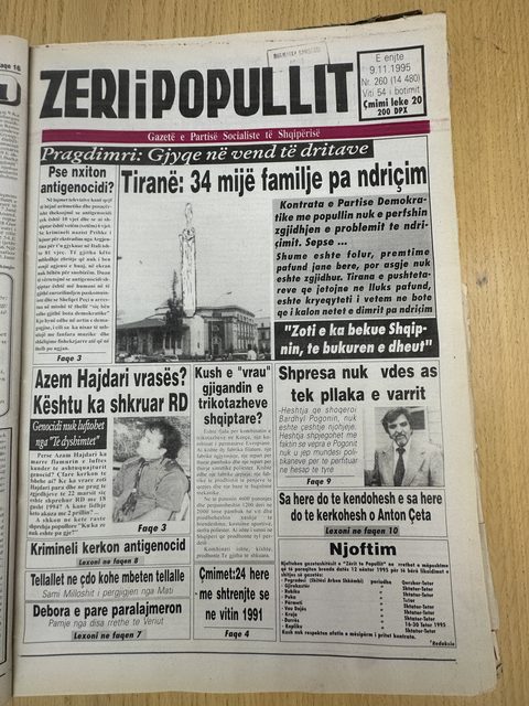 Zëri i Popullit 1995-11-09