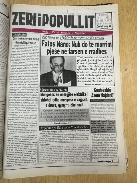 Zëri i Popullit 1995-11-11