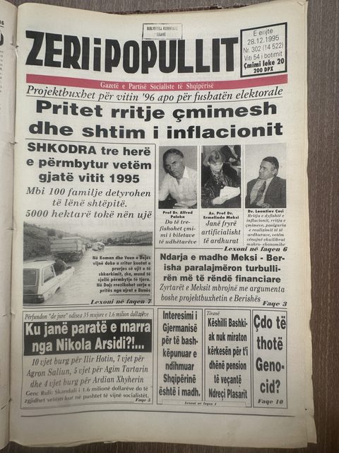 Zëri i Popullit 1995-12-28