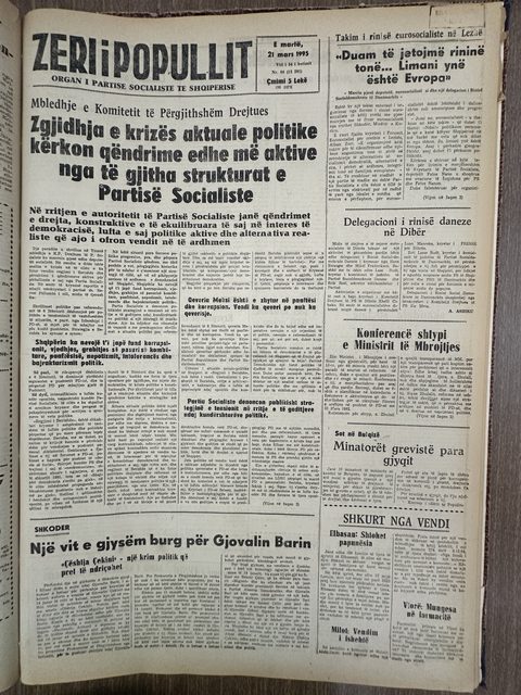 Zëri i Popullit 1995-03-21