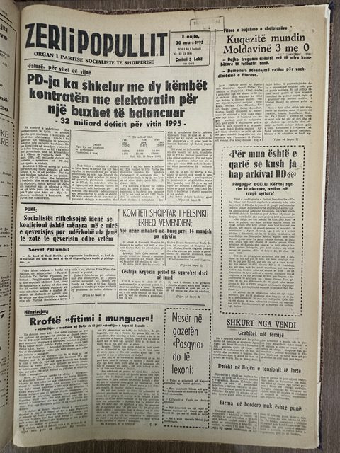 Zëri i Popullit 1995-03-30