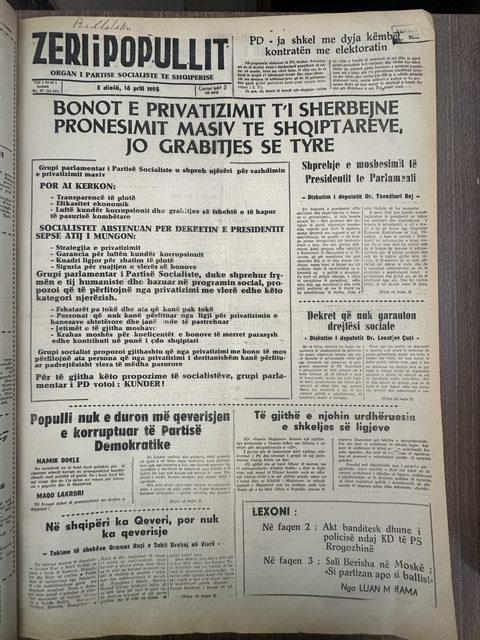 Zëri i Popullit 1995-04-16