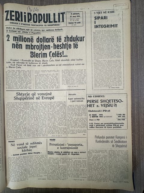Zëri i Popullit 1995-05-31