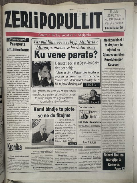 Zëri i Popullit 1995-08-20
