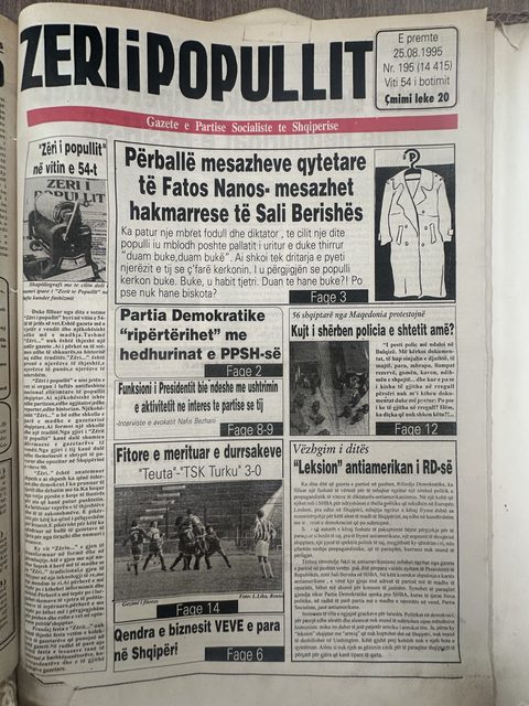 Zëri i Popullit 1995-08-25