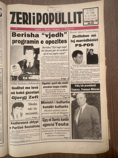 Zëri i Popullit 1996-01-09